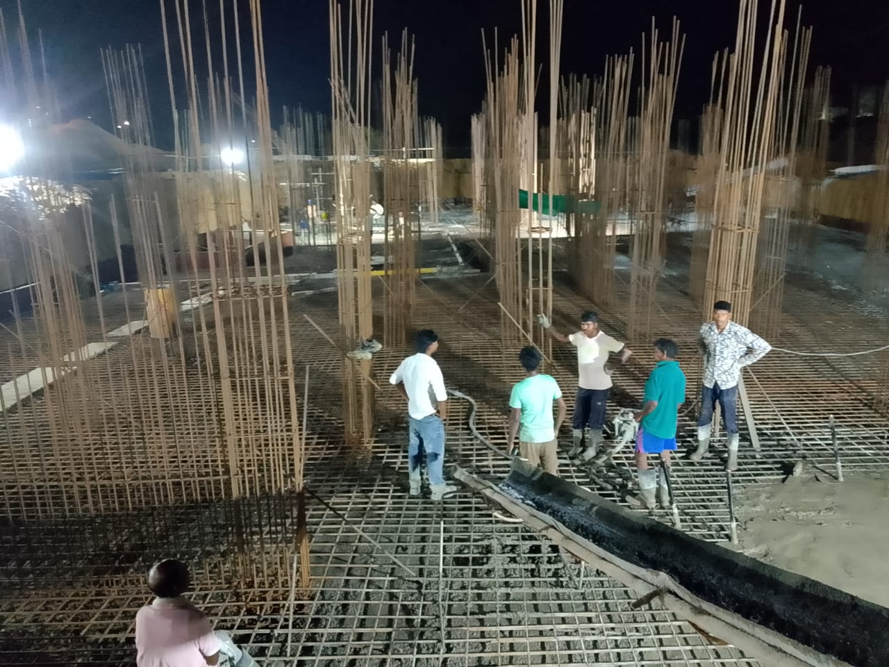 MICS Night Concrete Pour